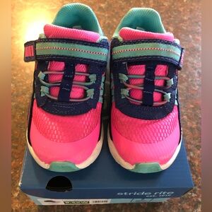 Stride Rite Vibrant Pink and Teal Kids' Sneakers